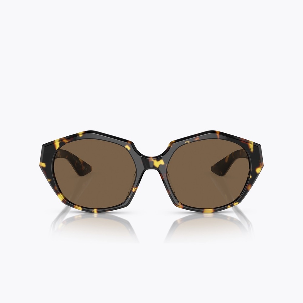 Oliver Peoples Brown and Black Oval Sunglasses - Picture 3 of 4